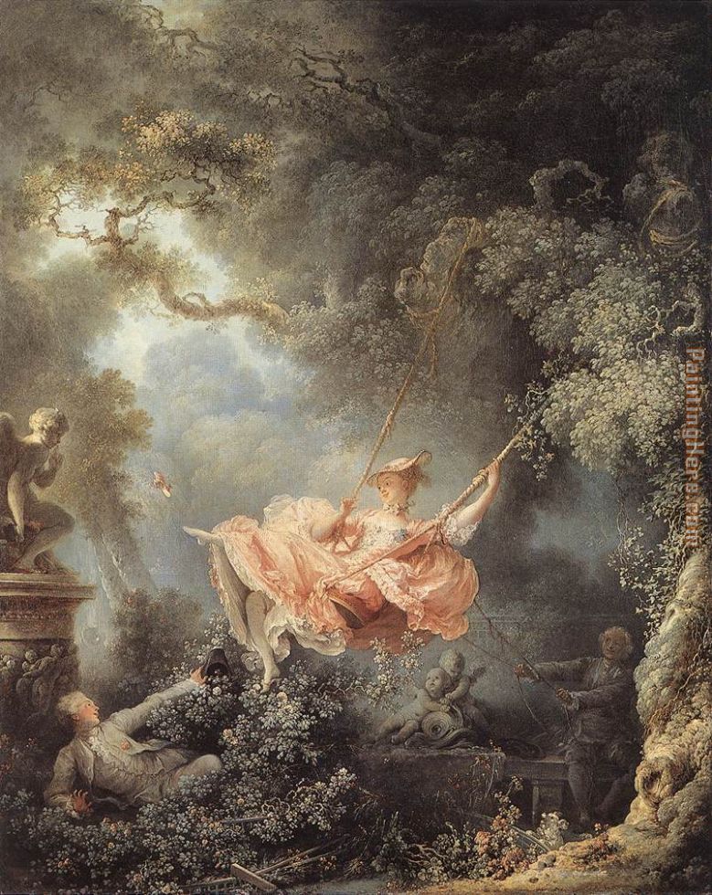 The Swing painting - Jean Fragonard The Swing art painting